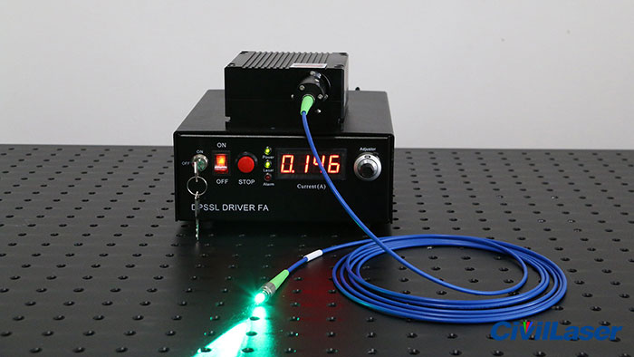 530nm fiber coupled laser